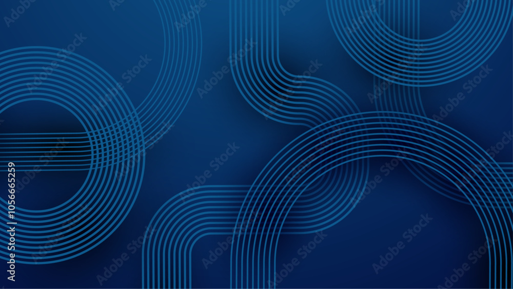 Abstract Blue Geometric Background with Line Patterns Abstract Blue Geometric Background with Line Patterns