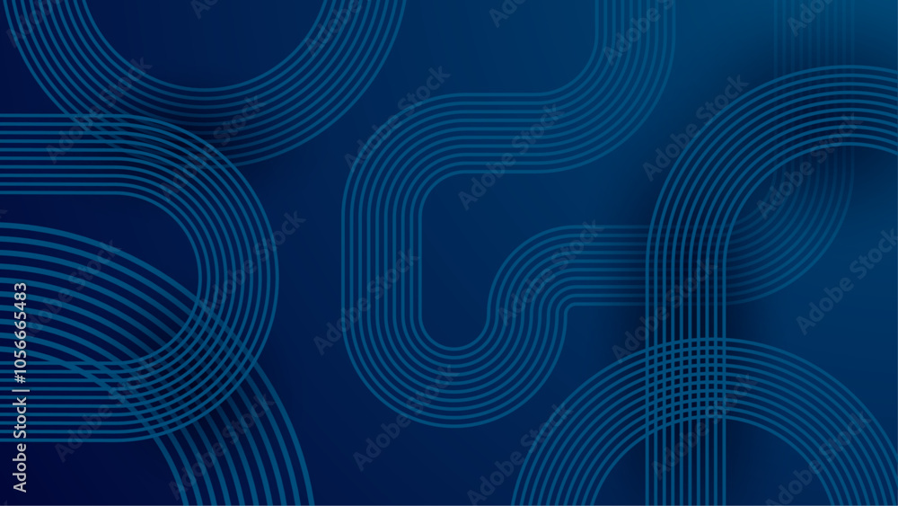 Abstract Geometric Blue Background with Lines Abstract Geometric Blue Background with Lines