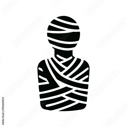 Mummy logo icon design illustration