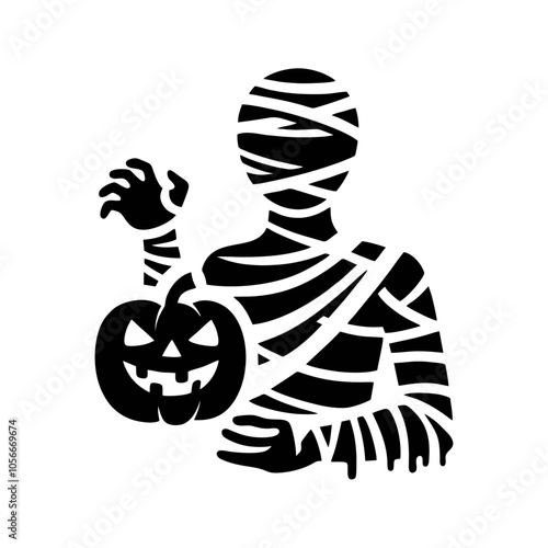 Mummy logo icon design illustration