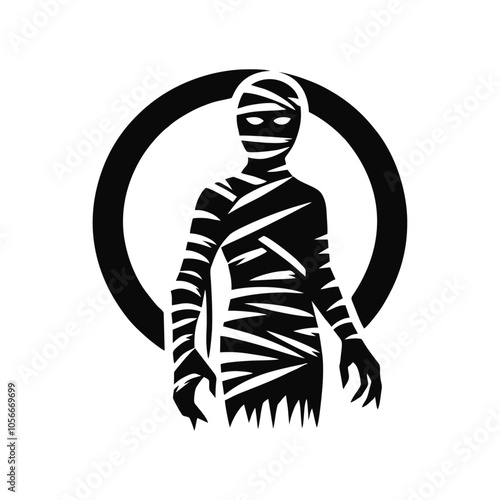 Mummy logo icon design illustration