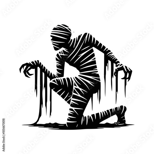 Mummy logo icon design illustration