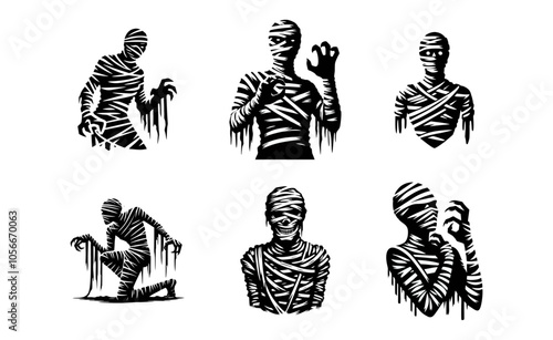 Mummy logo icon design illustration