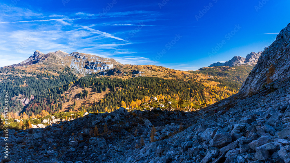 Autumn colors are exploding in the woods of Carnic Alps