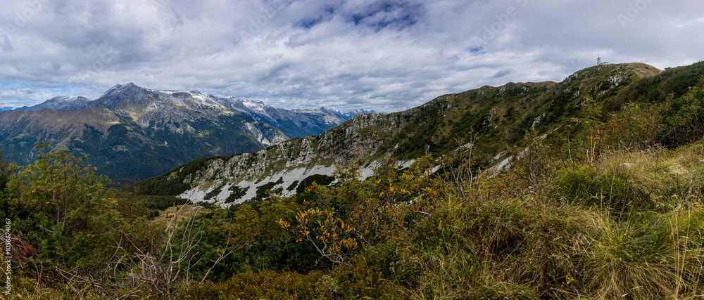 With september the autumn is coming in the Julian Alps