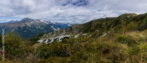 Obraz na płótnie With september the autumn is coming in the Julian Alps w salonie