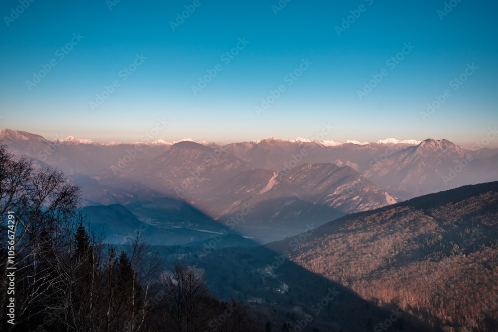 Panorama from the alpine peak