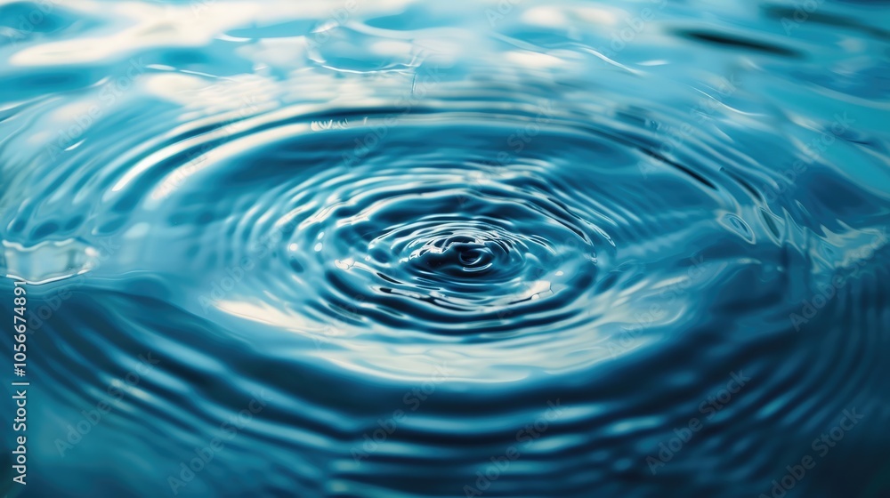 Blue water surface with ripples, spa concept background. Blue water surface with ripples, spa concept background.