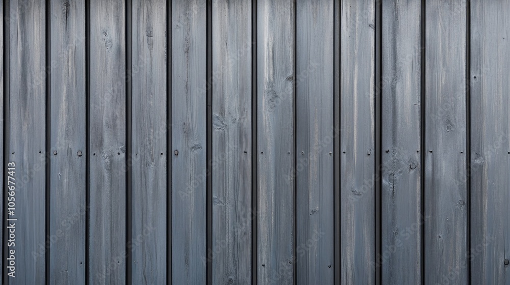 Angle of a wall adorned with wooden siding featuring a gray paint finish Angle of a wall adorned with wooden siding featuring a gray paint finish