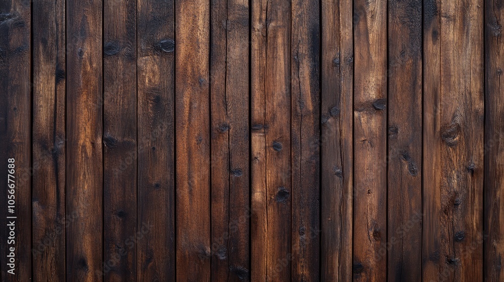 Brown rustic wooden texture with a dark timber background suitable for a panoramic or long banner design Brown rustic wooden texture with a dark timber background suitable for a panoramic or long banner design