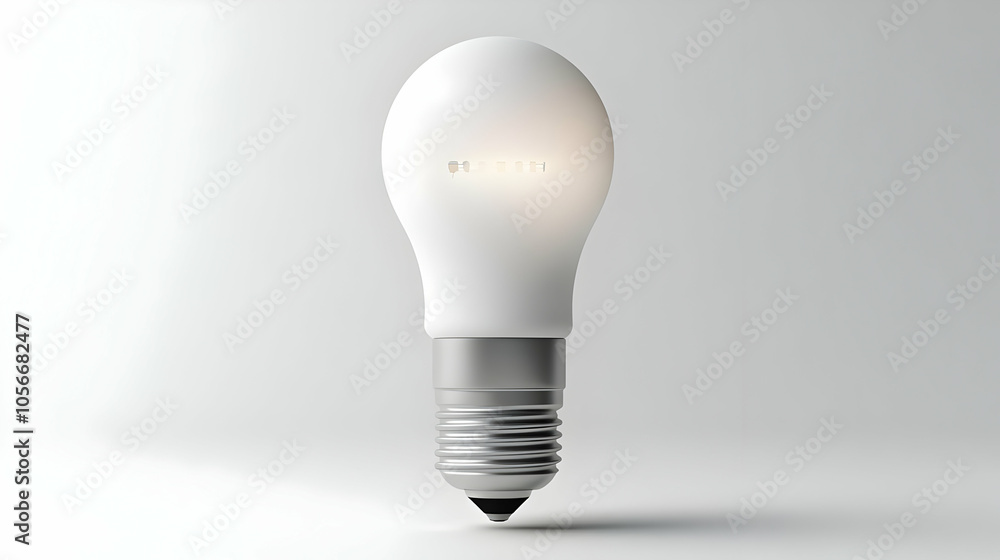 3D Plain Background Smart Lighting Bulb Icon with Copy Space, Device Symbolizing Family Bonding and Smart Home Automation, Focused on Innovative Home Technology and Shared Control 3D Plain Background Smart Lighting Bulb Icon with Copy Space, Device Symbolizing Family Bonding and Smart Home Automation, Focused on Innovative Home Technology and Shared Control