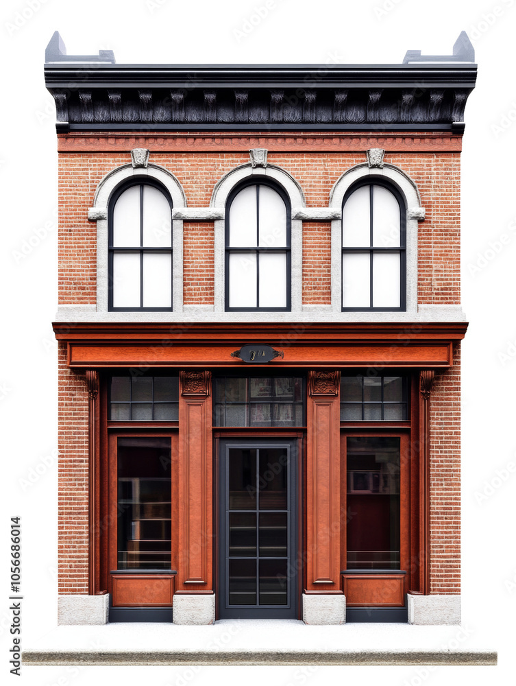 Fototapeta premium Store front facade isolated transparent background