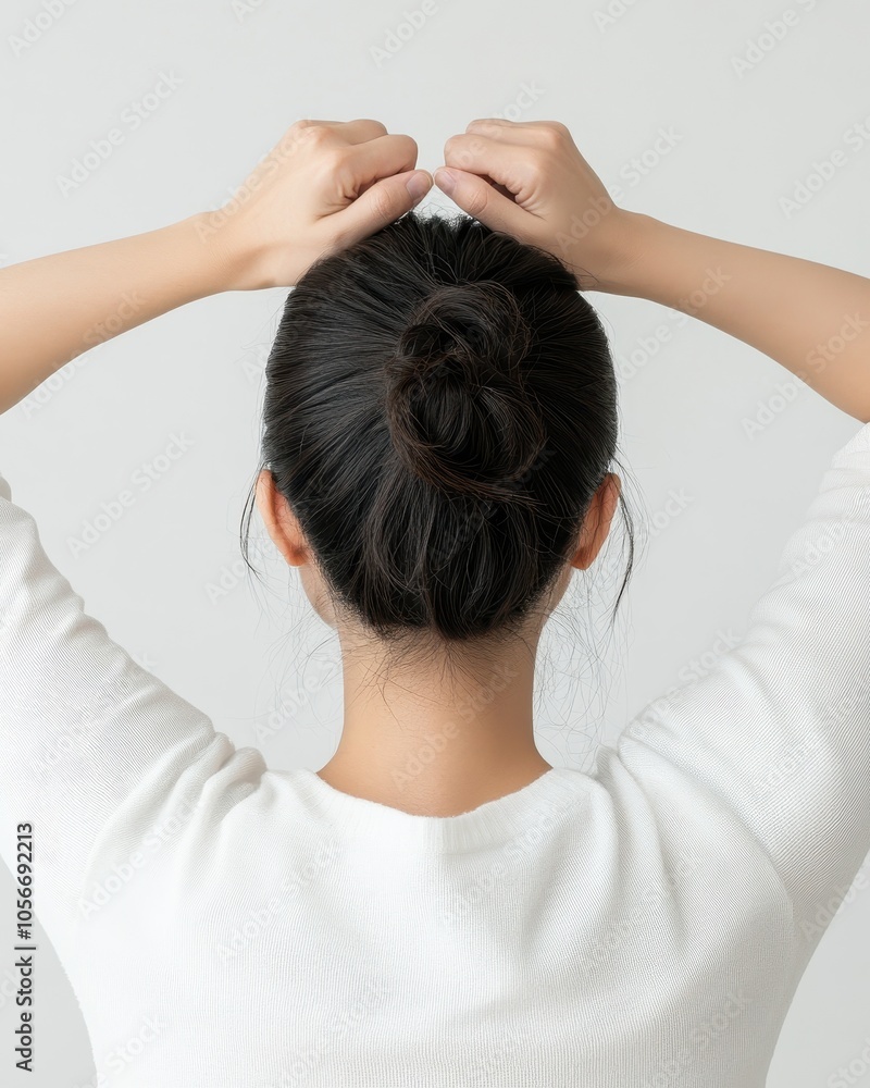 Office Worker Stretching in a Calm Environment