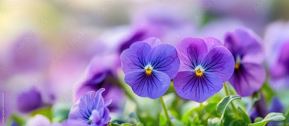 Pancy Viola Hortensis Violaceae Flowers Blooming Pancy Viola Hortensis Violaceae Flowers Blooming