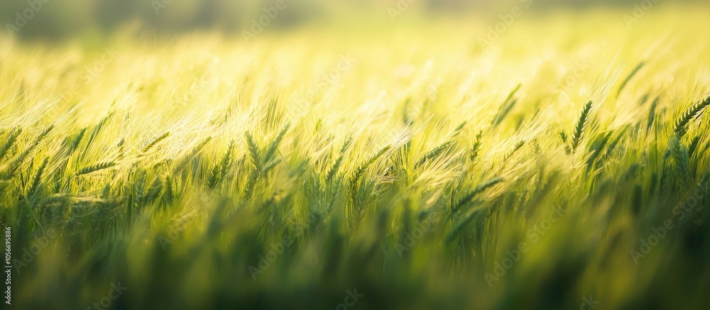 Green Barley Field Blur To Make A Backdrop Green Barley Field Blur To Make A Backdrop