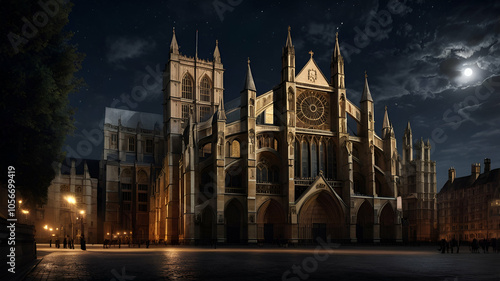 Westminster Abbey at Night