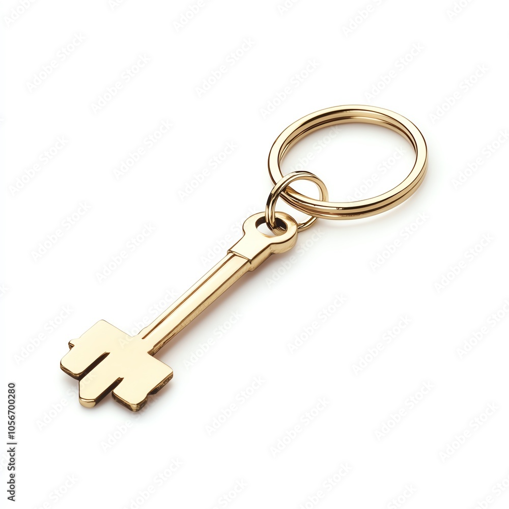 Keychain on white background Keychain on white background
