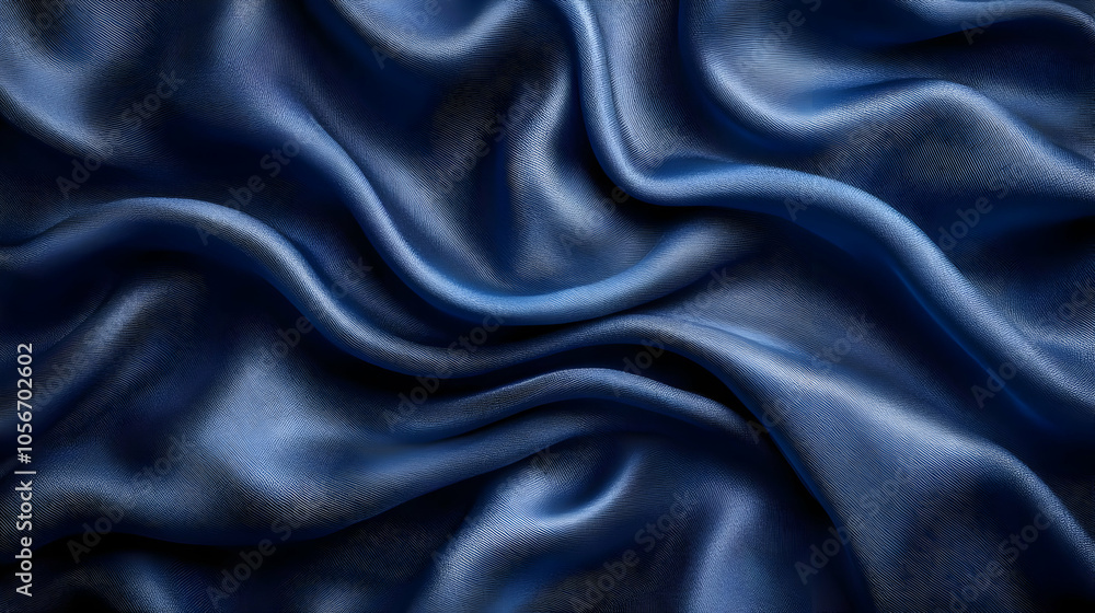Abstract Blue Fabric Texture Background Illustration Abstract Blue Fabric Texture Background Illustration