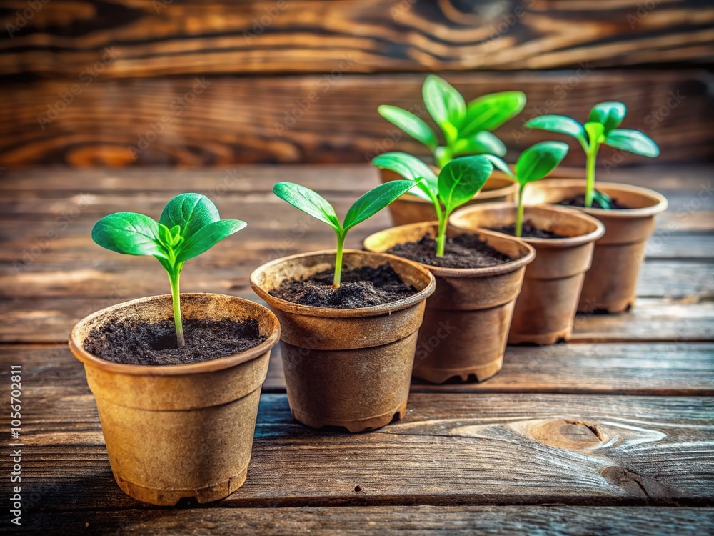 Compostable Pots Seedlings - Sustainable Gardening Compostable Pots Seedlings - Sustainable Gardening