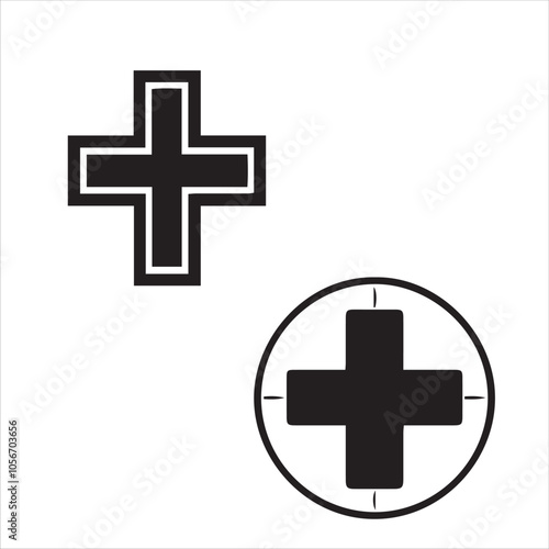 medical cross silhoutte