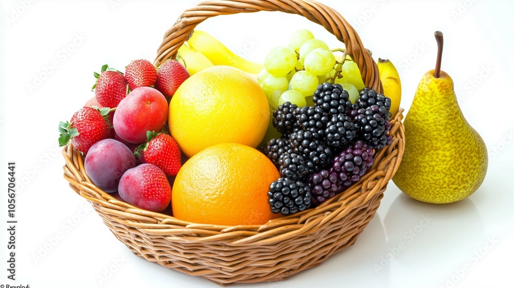 Beautifully arranged fruits in basket
Beautifully arranged fruits in basket