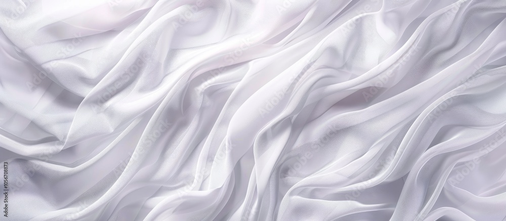 White Cloth Background Abstract With Soft Waves White Cloth Background Abstract With Soft Waves