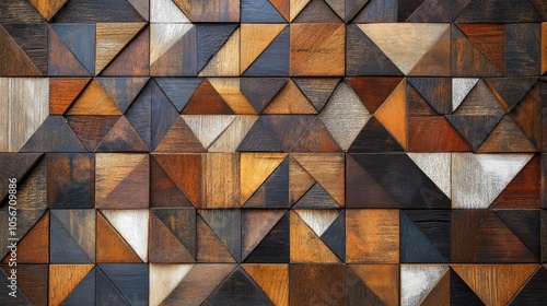 Wallpaper Mural Geometric wood wall decor background Torontodigital.ca