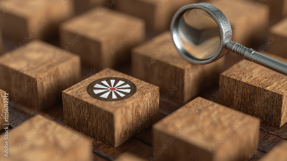 A close-up view of a wooden surface with a decorative circular design and a magnifying glass, highlighting intricate craftsmanship and detail. A close-up view of a wooden surface with a decorative circular design and a magnifying glass, highlighting intricate craftsmanship and detail.