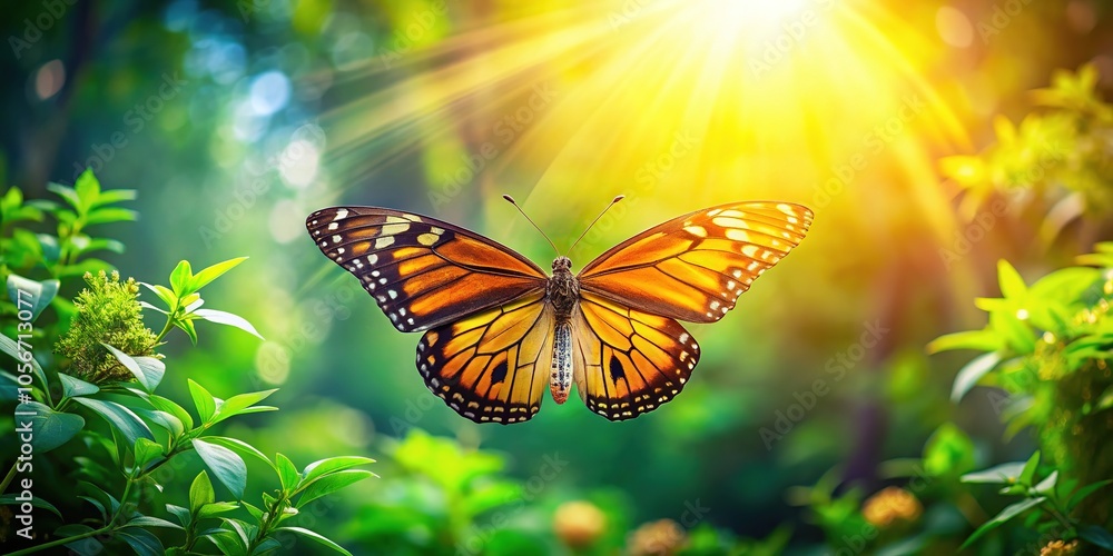 Drone Photography of a Letter B Butterfly in Flight Drone Photography of a Letter B Butterfly in Flight