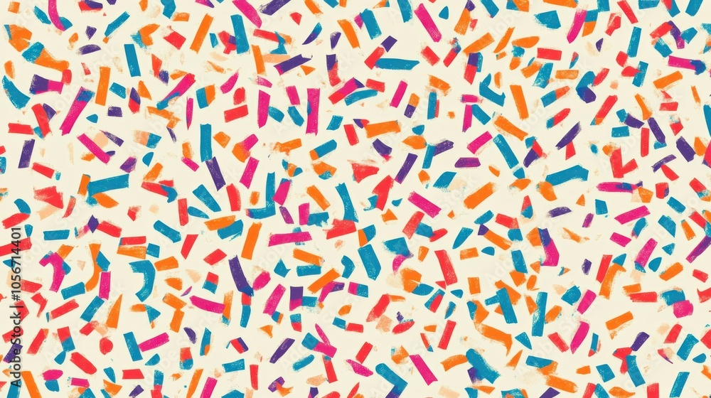 Bright Confetti Pattern in Seamless Design Bright Confetti Pattern in Seamless Design