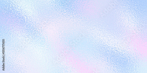 Holograph background. Hologram gradient foil texture. Iridescent mirror effect. Holographic glitter backdrop. Rainbow textur. Cute subtle pattern. Pink blue paper. Sparkle print. Vector illustration