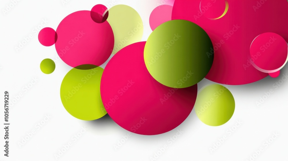 Modern Abstract Background in Pink and Green Modern Abstract Background in Pink and Green