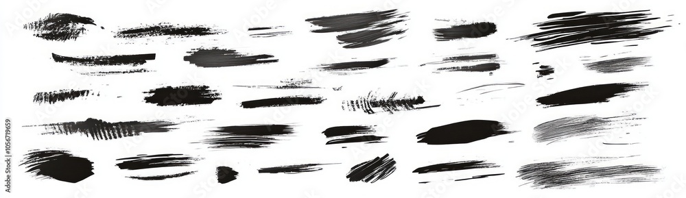 Black Brush Strokes Collection Black Brush Strokes Collection