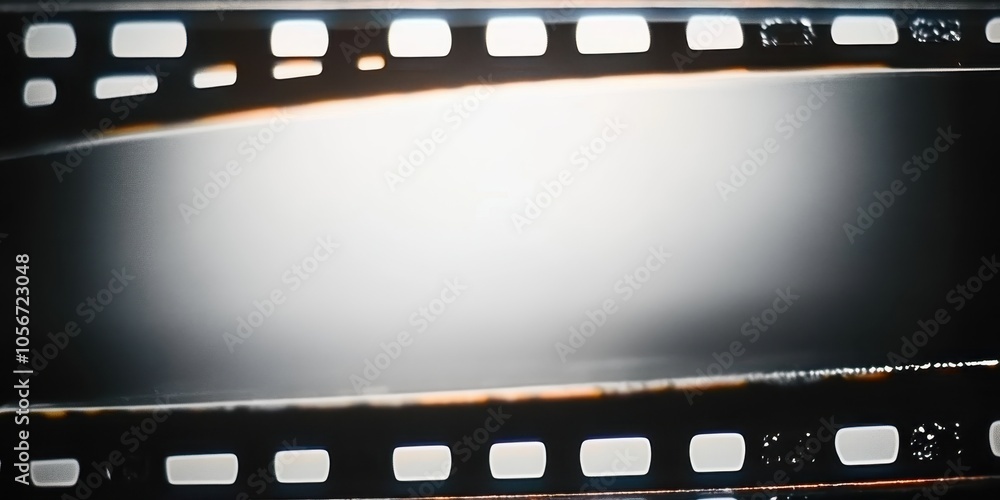 Fototapeta premium Vintage Film Strip with Blank Space for Text