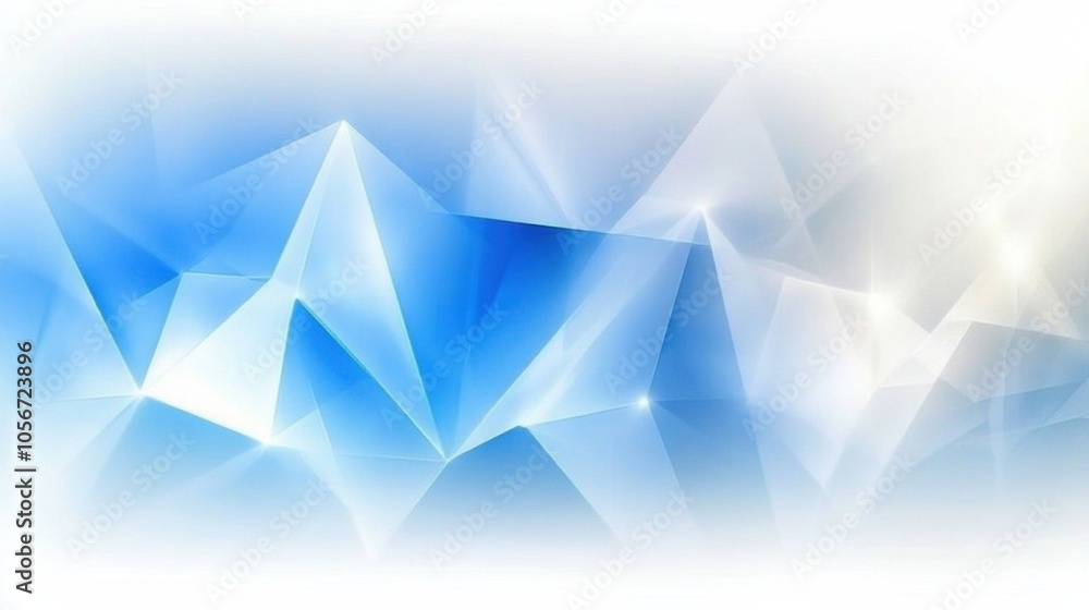 Abstract Blue Triangle Shapes with Luminous Glow Abstract Blue Triangle Shapes with Luminous Glow