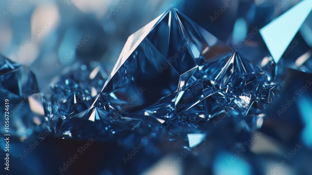 Rich Blue Polygon Shapes in Layered Triangular Formation Rich Blue Polygon Shapes in Layered Triangular Formation