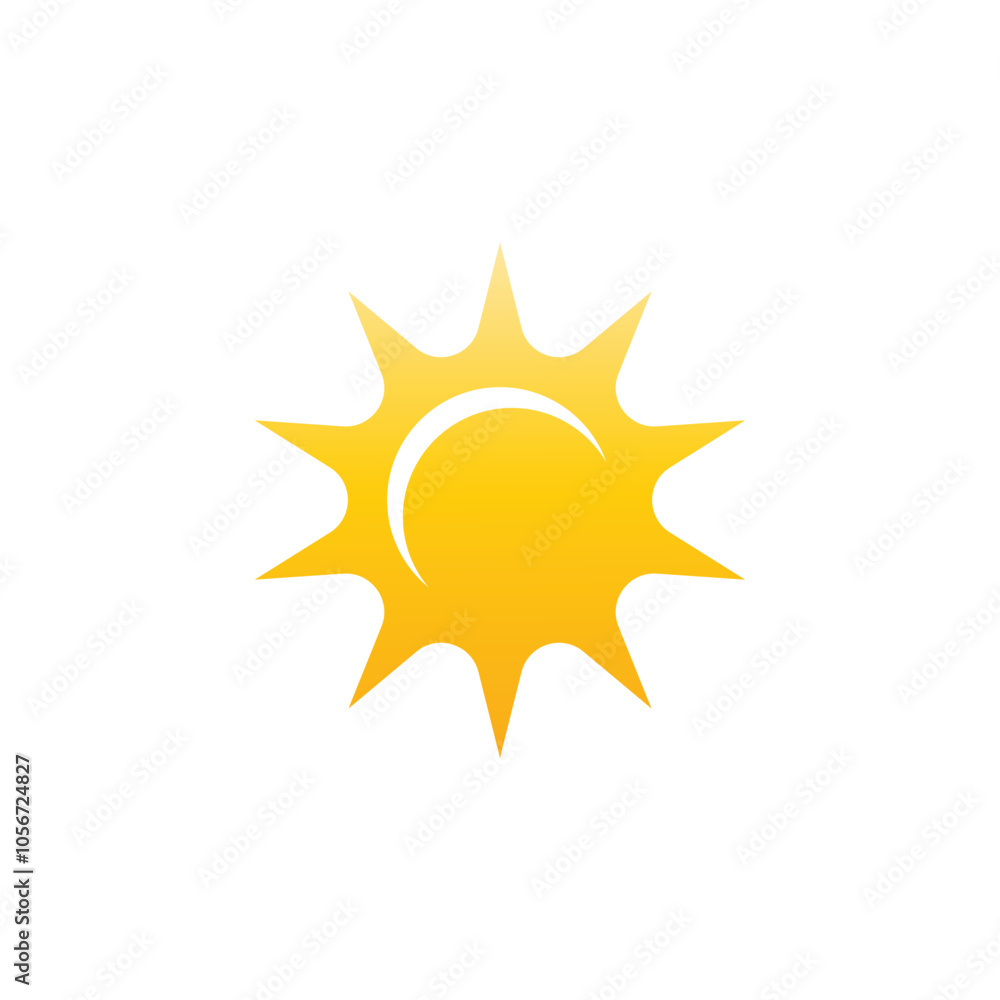 Sun logo vector template symbol design Sun logo vector template symbol design