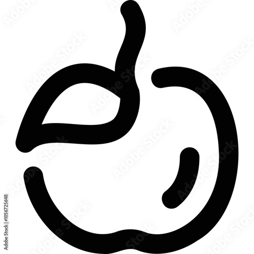 Simple vector icon apple