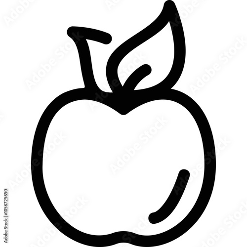 Simple vector icon apple
