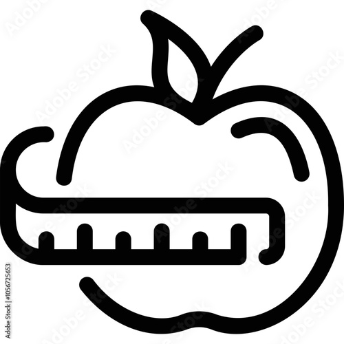 Simple vector icon apple