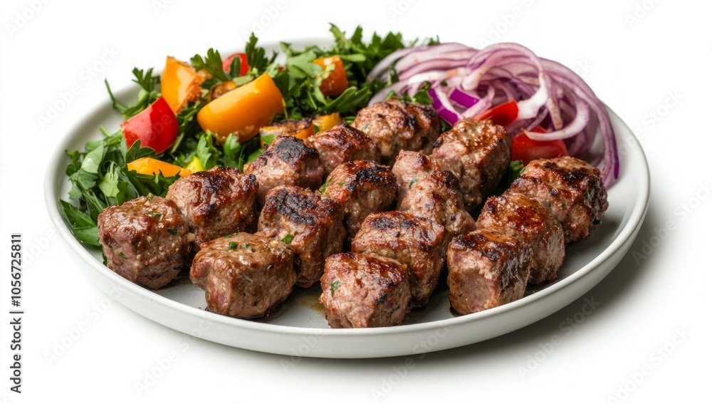 Grilled Kebabs with Salad Grilled Kebabs with Salad