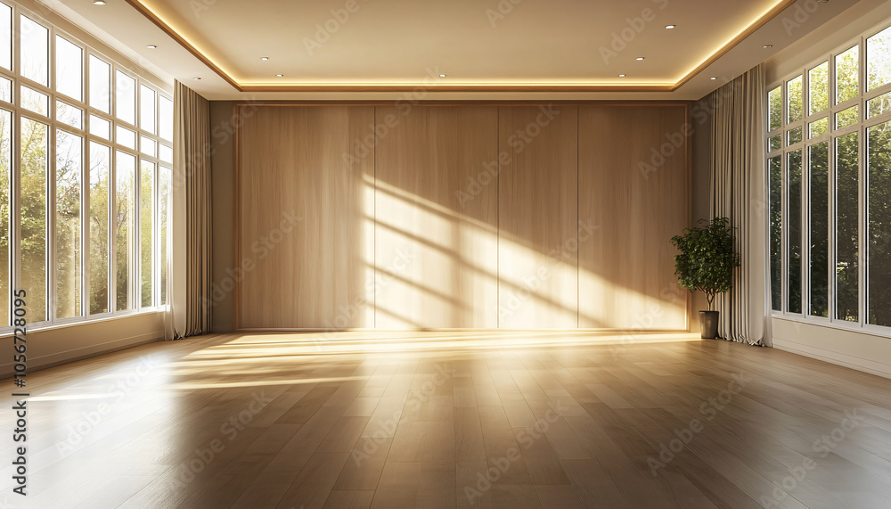 Fototapeta premium Minimalist and unique interior design in the house