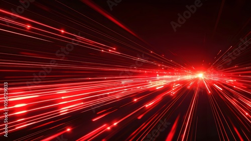 Red Abstract Lights Streaks. Illustration background for presentation 