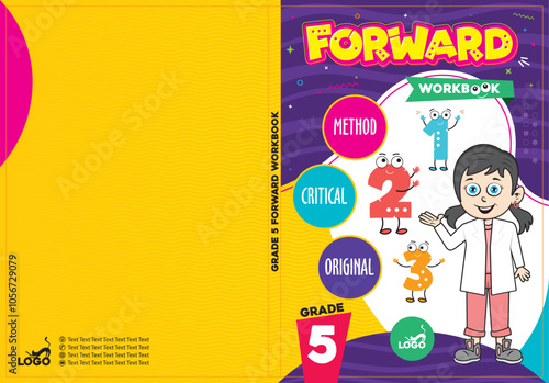 Cover designs adapted to educational books.