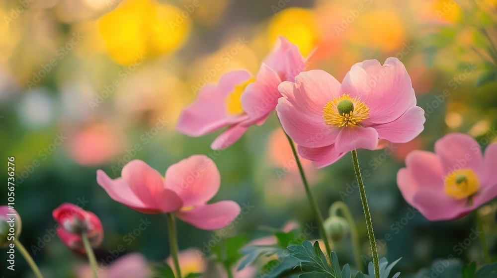 A vibrant watercolor illustration of a flower garden, showcasing a variety of blooming flowers in full color. This composition captures the beauty of nature, featuring delicate petals A vibrant watercolor illustration of a flower garden, showcasing a variety of blooming flowers in full color. This composition captures the beauty of nature, featuring delicate petals