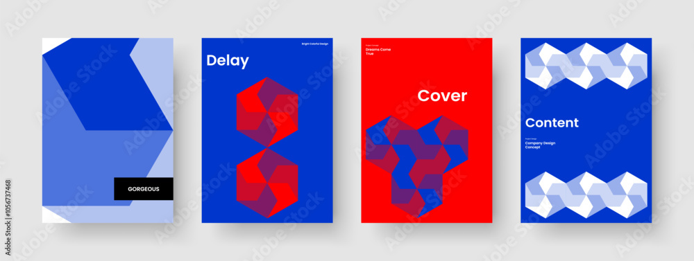 Obraz premium Modern Brochure Design. Abstract Background Layout. Geometric Report Template. Book Cover. Flyer. Business Presentation. Poster. Banner. Journal. Leaflet. Advertising. Newsletter. Notebook