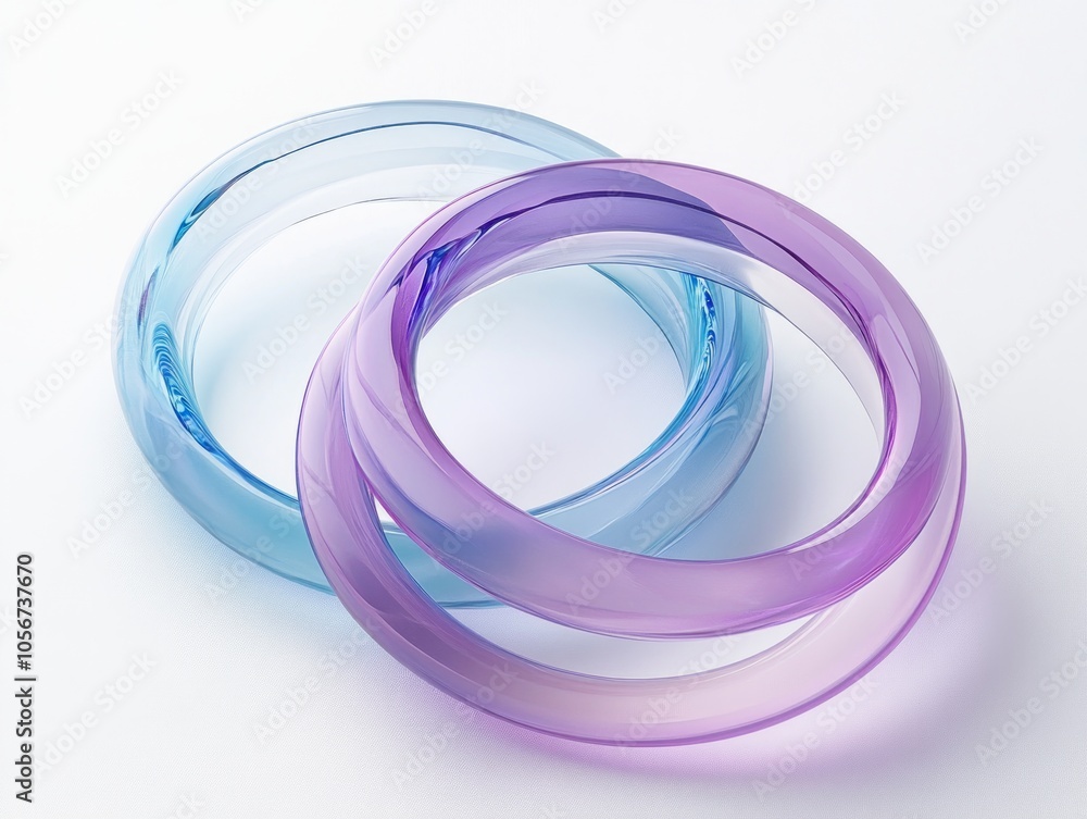 Intertwined Glass Rings Intertwined Glass Rings
