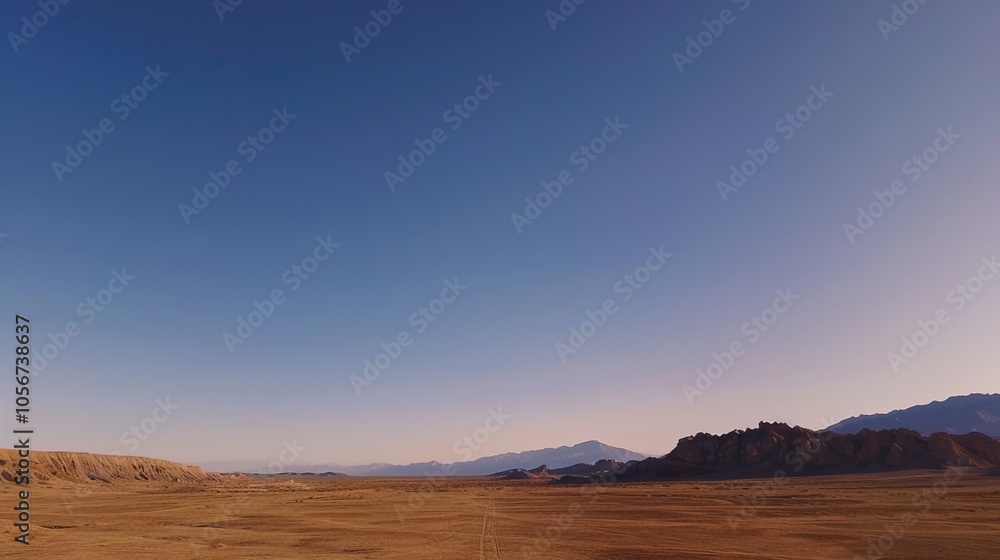 Fototapeta premium The allure of a landscape filled with the beauty of blue sky, fluffy white clouds, majestic high mountains, and vibrant green plants. Generative AI