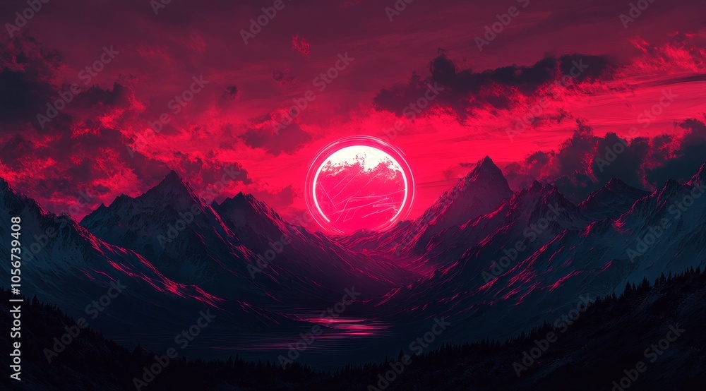 Crimson Mountain Sunset Crimson Mountain Sunset