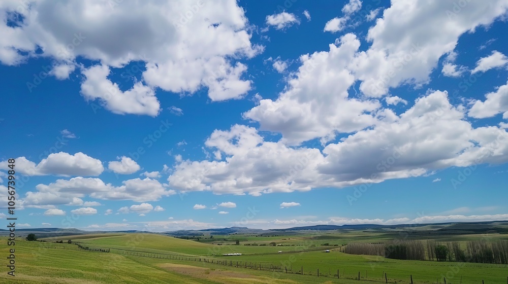 The allure of a landscape filled with the beauty of blue sky, fluffy white clouds, majestic high mountains, and vibrant green plants. Generative AI The allure of a landscape filled with the beauty of blue sky, fluffy white clouds, majestic high mountains, and vibrant green plants. Generative AI